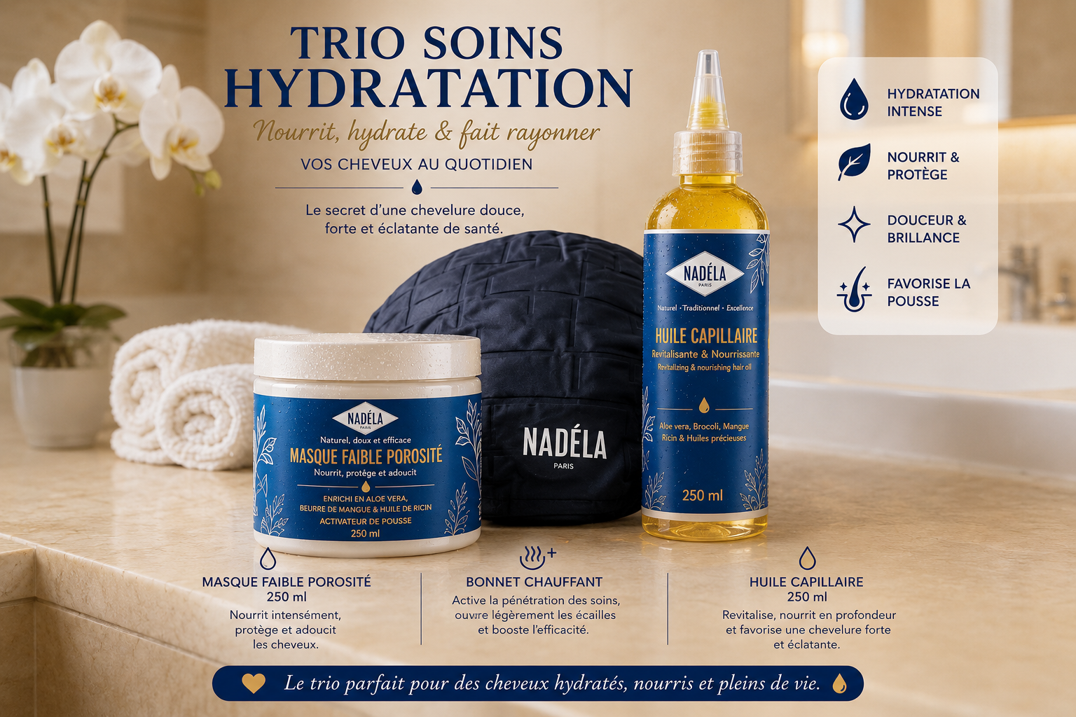 Trio faible porosité